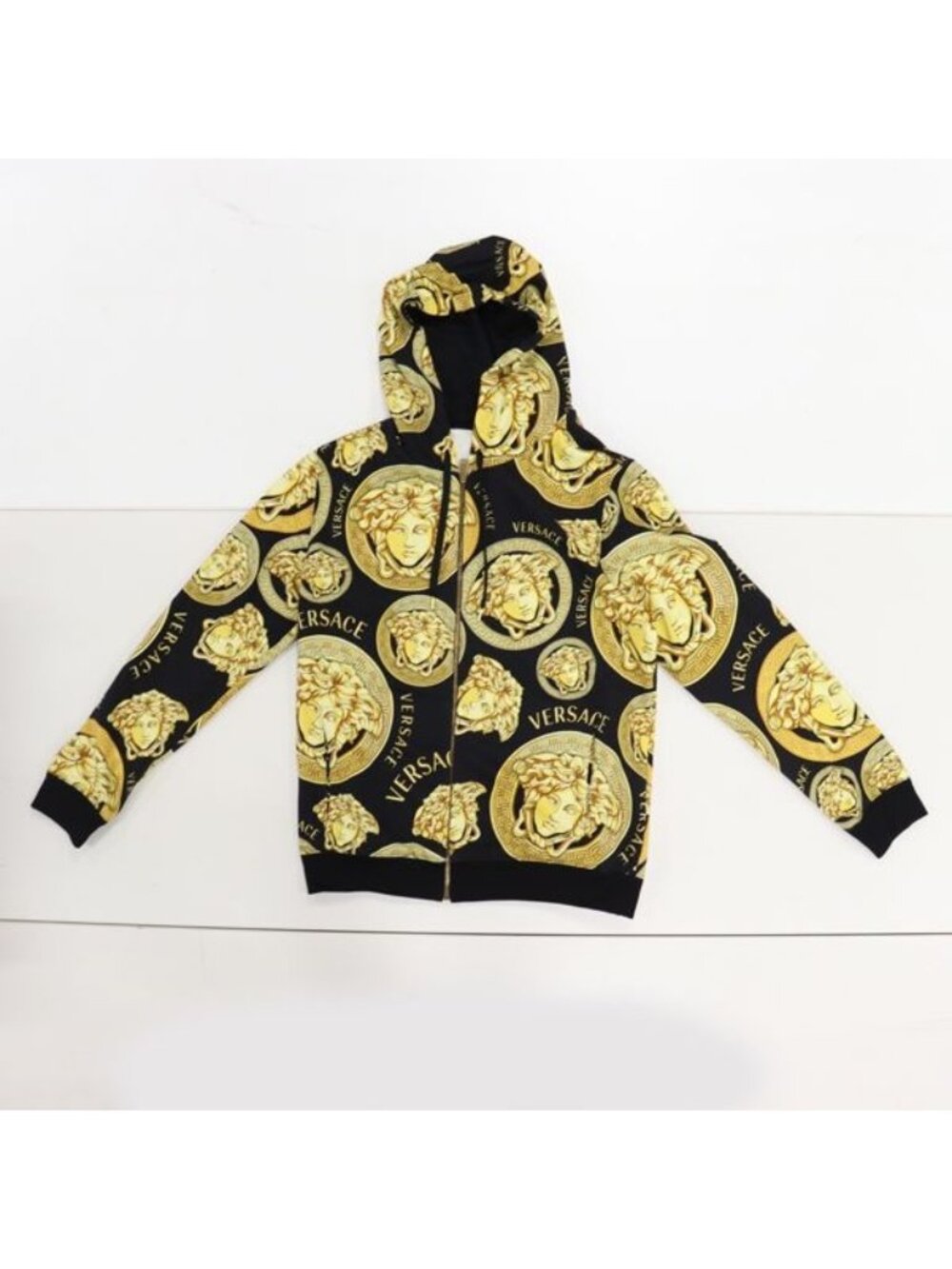 Versace Medusa Amplified Pocket Long Sleeve Cotton Black Color Apa Ako Abc